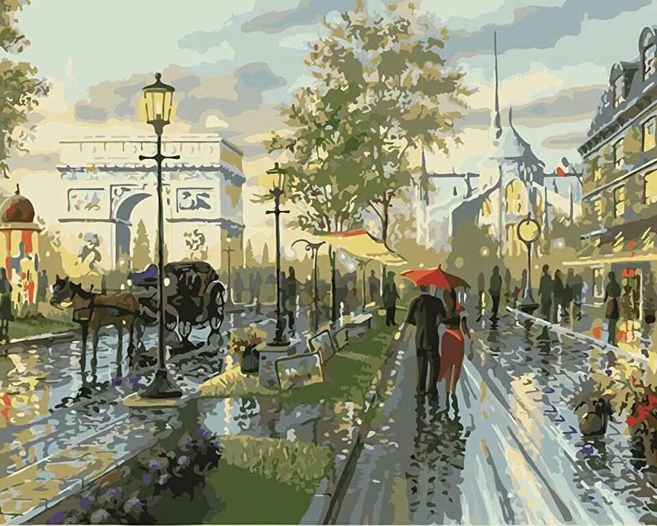 Painting by numbers. Painting by numbers