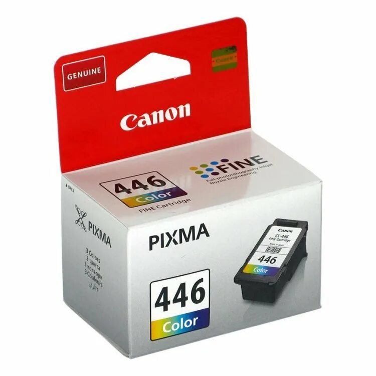 Картриджи купить тверь. Картридж Canon PIXMA 446. Canon CL-446. Canon CL-446 Color (8285b001). Картридж Canon PG-445/CL-446.