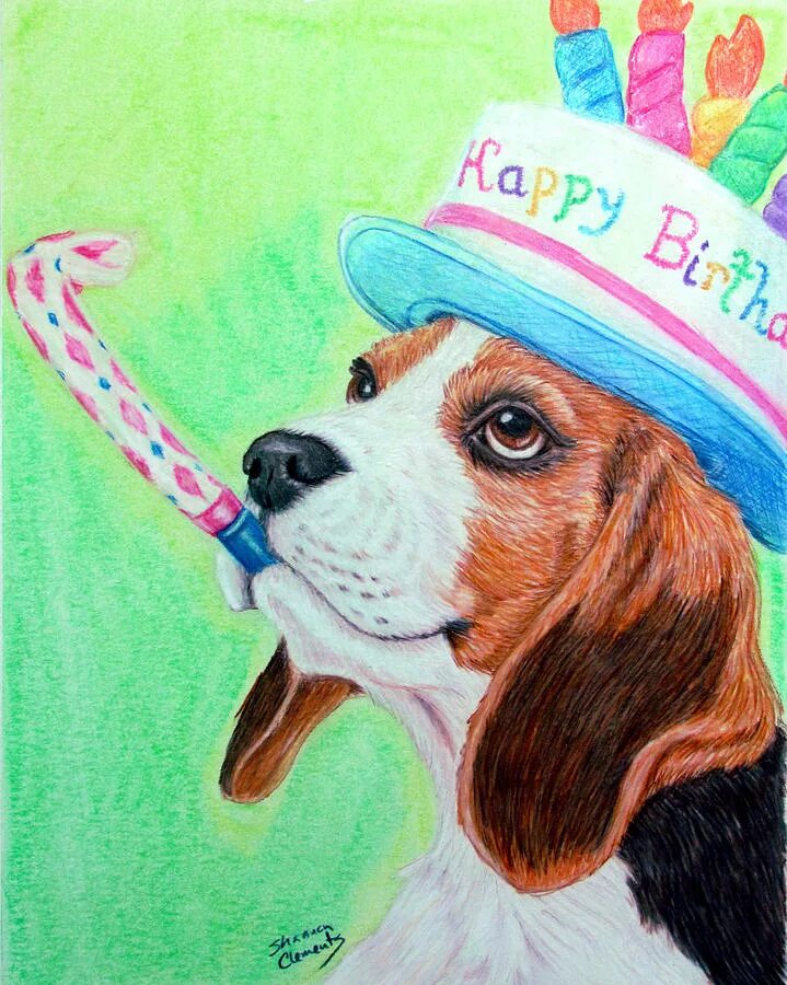 С днем рождения картинки с собачкой. Открытка с днем рождения с биглем. С днём рождения собачки. Собака рисунок. Открытки с днём рождения с собаками.
