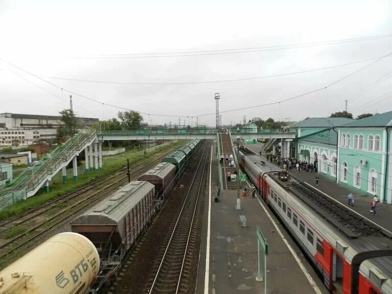 Zheleznodorozhnaya stantsiya Golutvin, railway station, Kolomna, Vokzalnaya Stre