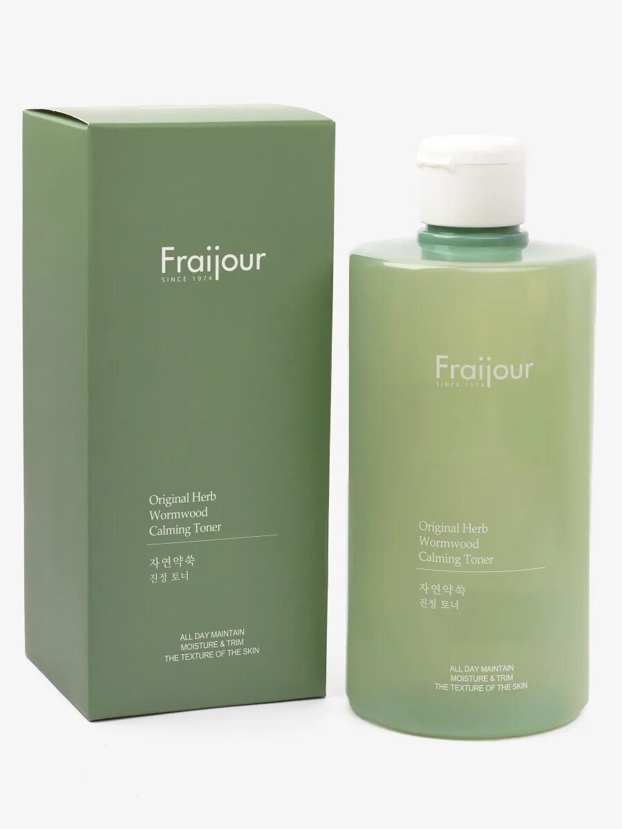 Fraijour Original Herb Wormwood Calming Toner, 500 мл. Fraijour тонер для лица - Original Herb Wormwood Calming Toner, 500мл. Fraijour Original Herb Wormwood Calming Toner. Aha BHA кислотами Fraijour Original Herb Wormwood Calming Toner. Fraijour original wormwood calming