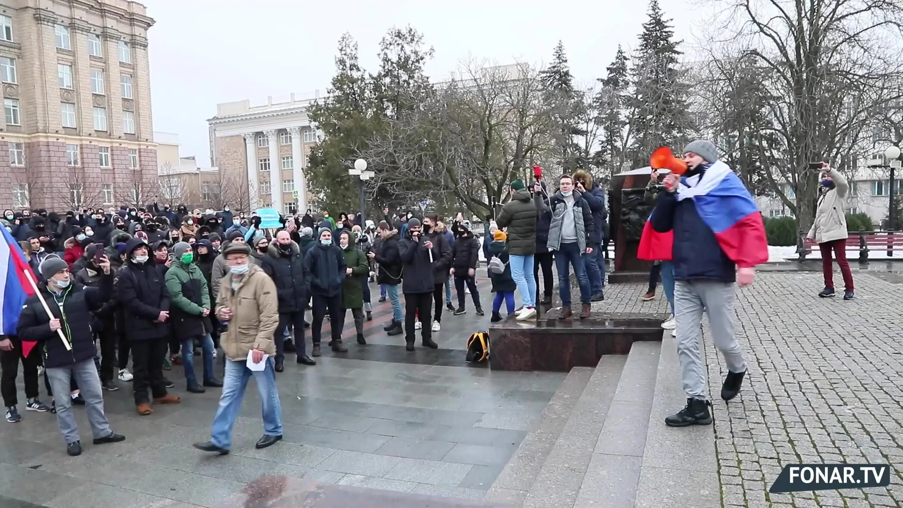 Поддержка участников сво. Митинг в белгороде