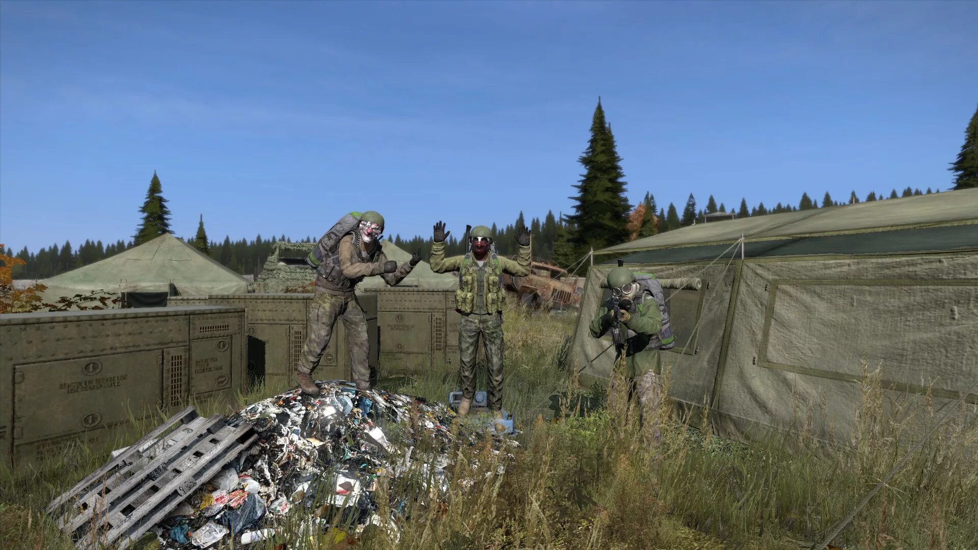 В3с дейз. Лагерь охотников DAYZ. Военная палатка DAYZ. CR 550 DAYZ. Dayz scripts