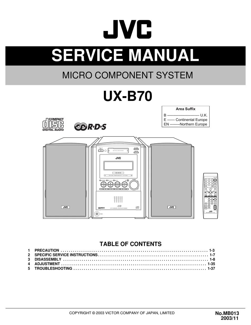 Service manual jvc. Музыкальный центр JVC UX-b70. JVC UX-1 service manual. Ремонтируем JVC UX-t300. JVC UX-1000 схема.