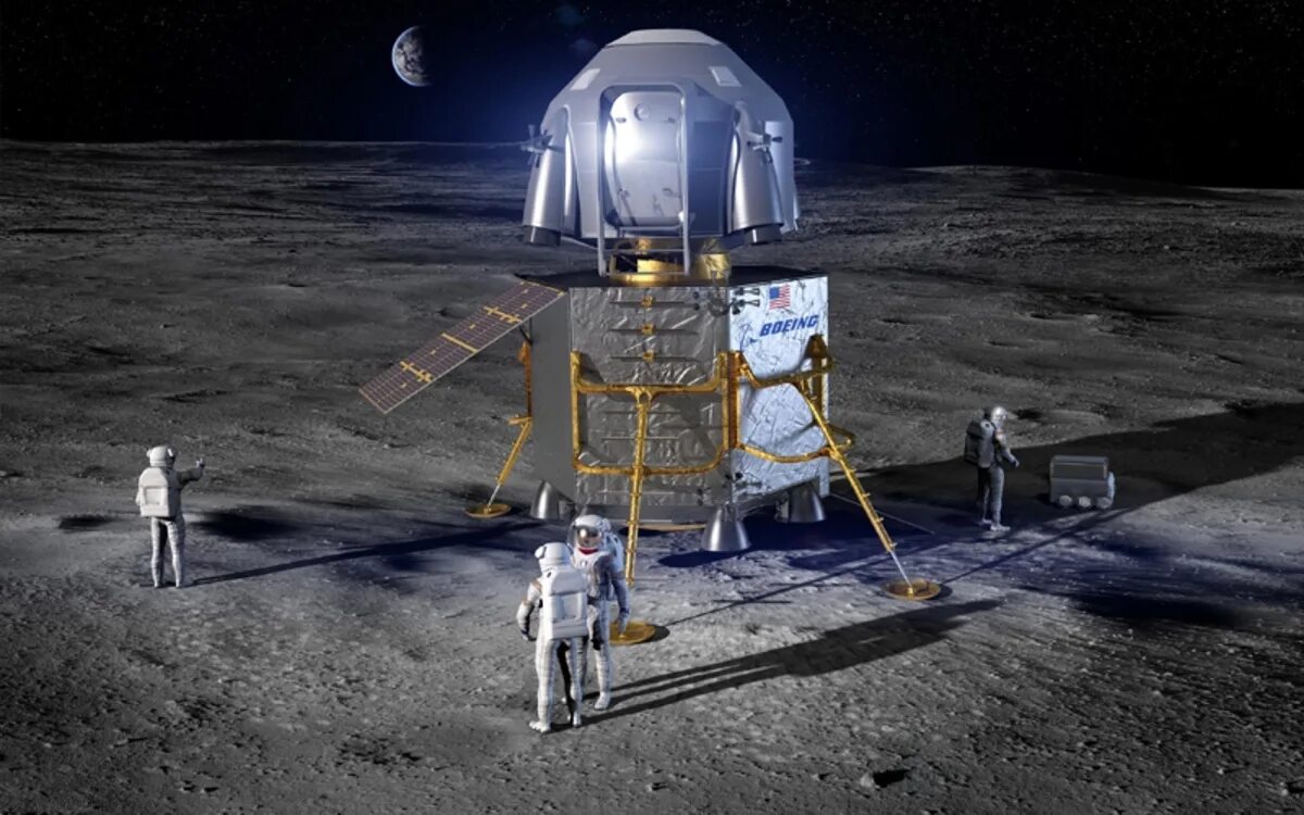 Начало лунного года 2024. Lunar Lander космический аппарат.