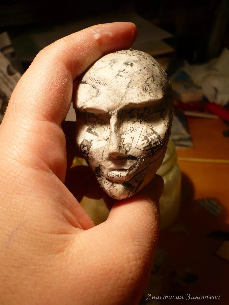 папье маше голова куклы. лепка лица из папье маше. голова куклы из папье маше. кукла папье маше старинная.