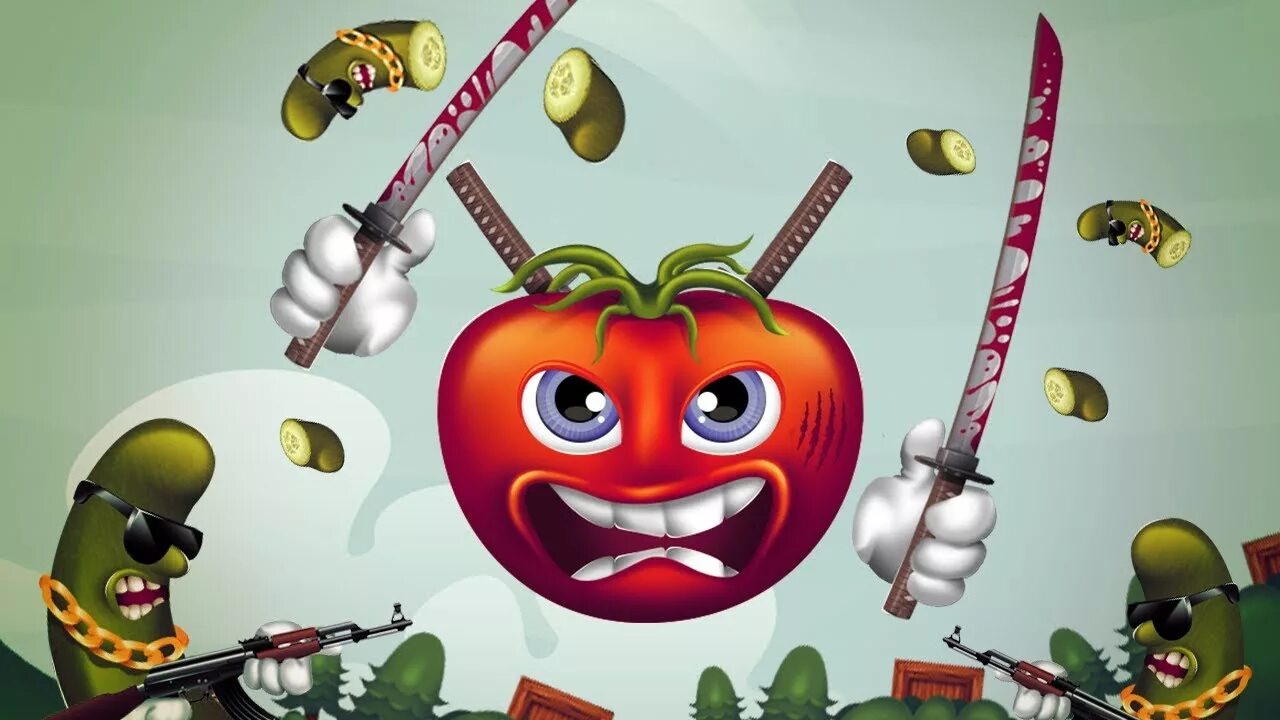 Ниндзя помидор. Мистер помидор игра. Помидор Angry.