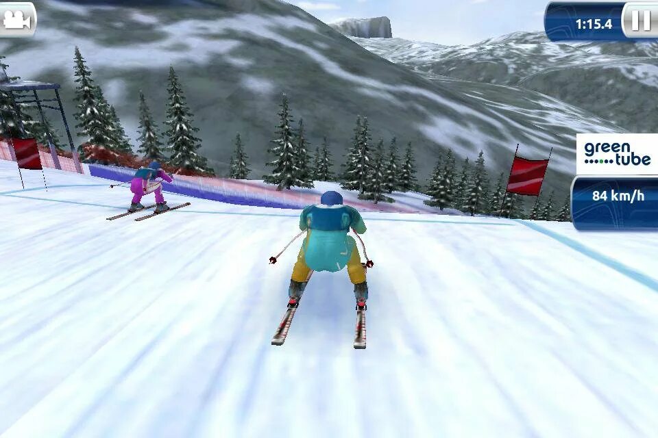 Игра лыжница
