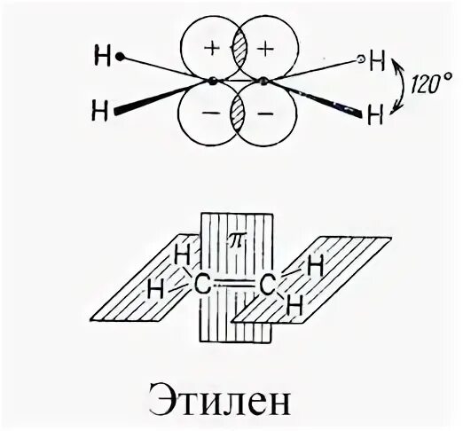 В этилене связи углерод углерод