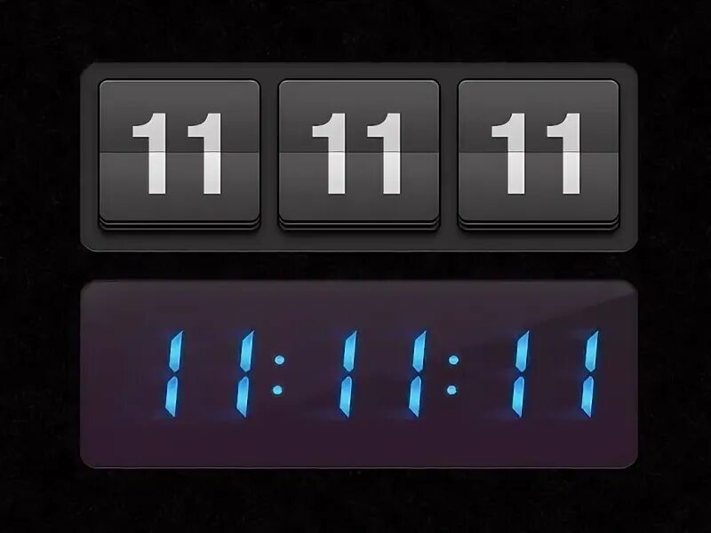 На часах повторяется 11 11