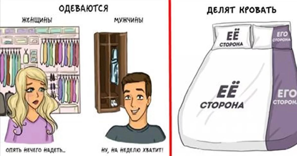 Чем женщина отличается