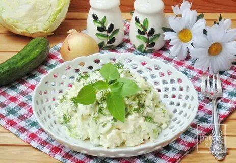 Салат капуста огурец картофель
