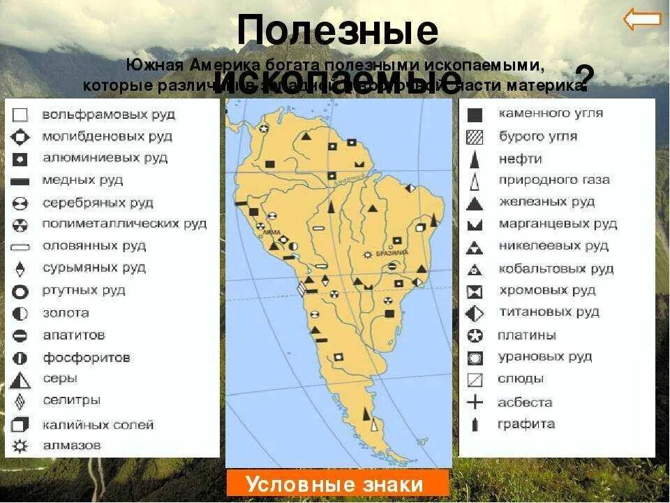 Месторождения полезных ископаемых Южной Америки. Природные ресурсы Южной Америки карта. Месторождения полезных ископаемыx Южной Америки. Полезные ископаемые Южной Америки. Назовите географические объекты южной америки