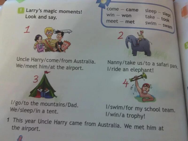 Larry s magic moments look and say