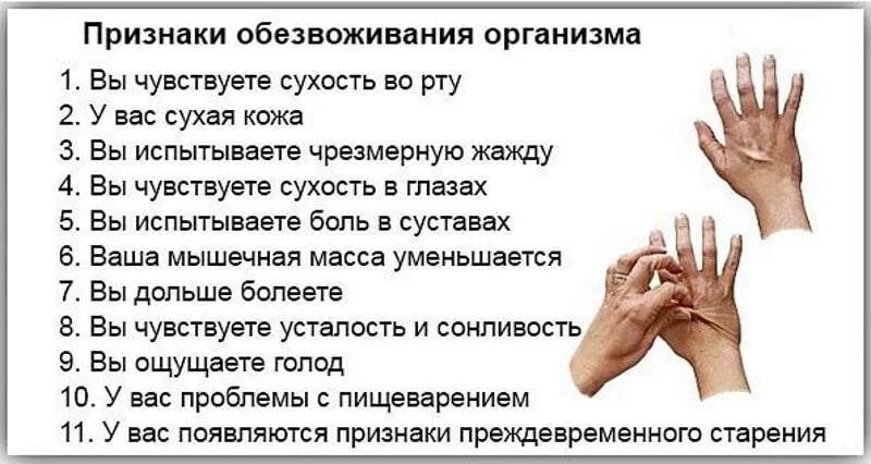 Обезвоживание что это. Симптомы при обезвоживании организма у взрослого человека. Как определить обезвоживание. Как проверить на признаки обезвоживания. Обезвоживание симптомы.