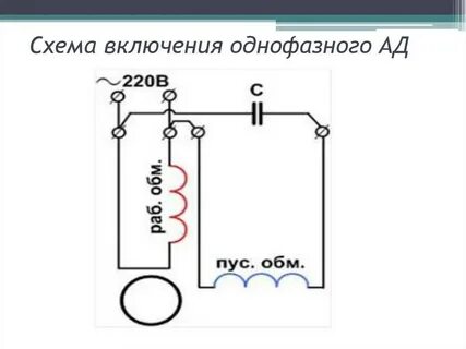Двигатель на 220 как подключить пусковую