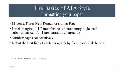 Style formatting