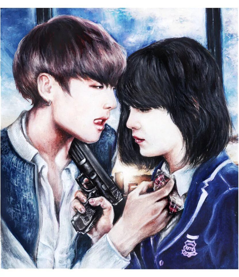 Юнджи БТС арт. БТС Чимин Чонгук Тэхен арт. Yoonkook БТС. БТС Юнги и Юнджи.