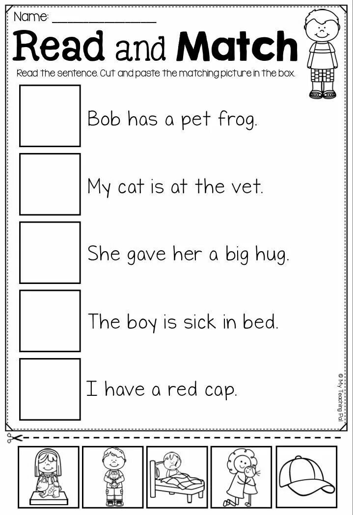 Match sentences a f. Worksheets чтение. Чтение i Worksheets. По английском задание read and Match. Read and Match 1 класс.