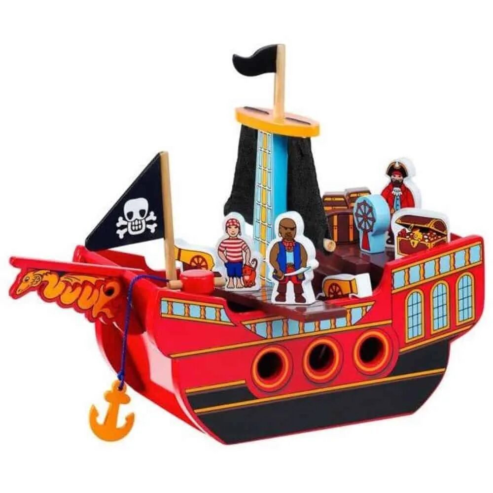 Набор Castle Pirates 50787 Pirat ship. Корабль игрушка. Корабль игрушка для мальчика. Мягкая игрушка корабль.