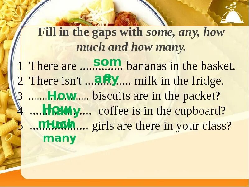 There is some any Milk in the Fridge. There is some Milk или there are some Milk. Is there или are there any Milk in the Fridge. There is some Milk in the Fridge или there are. There isn t butter in the fridge