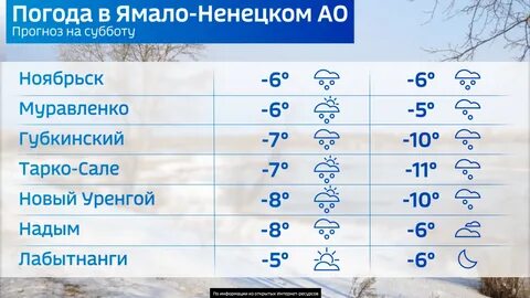 Салехард погода в ноябре