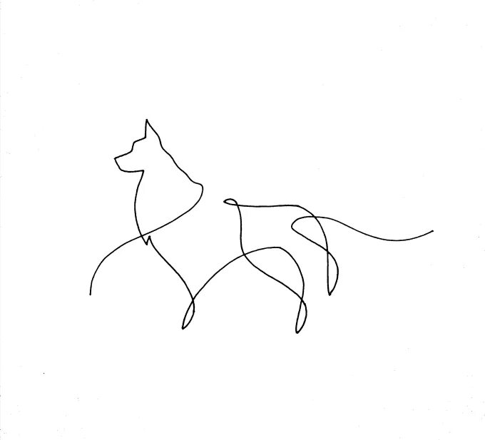 With one line