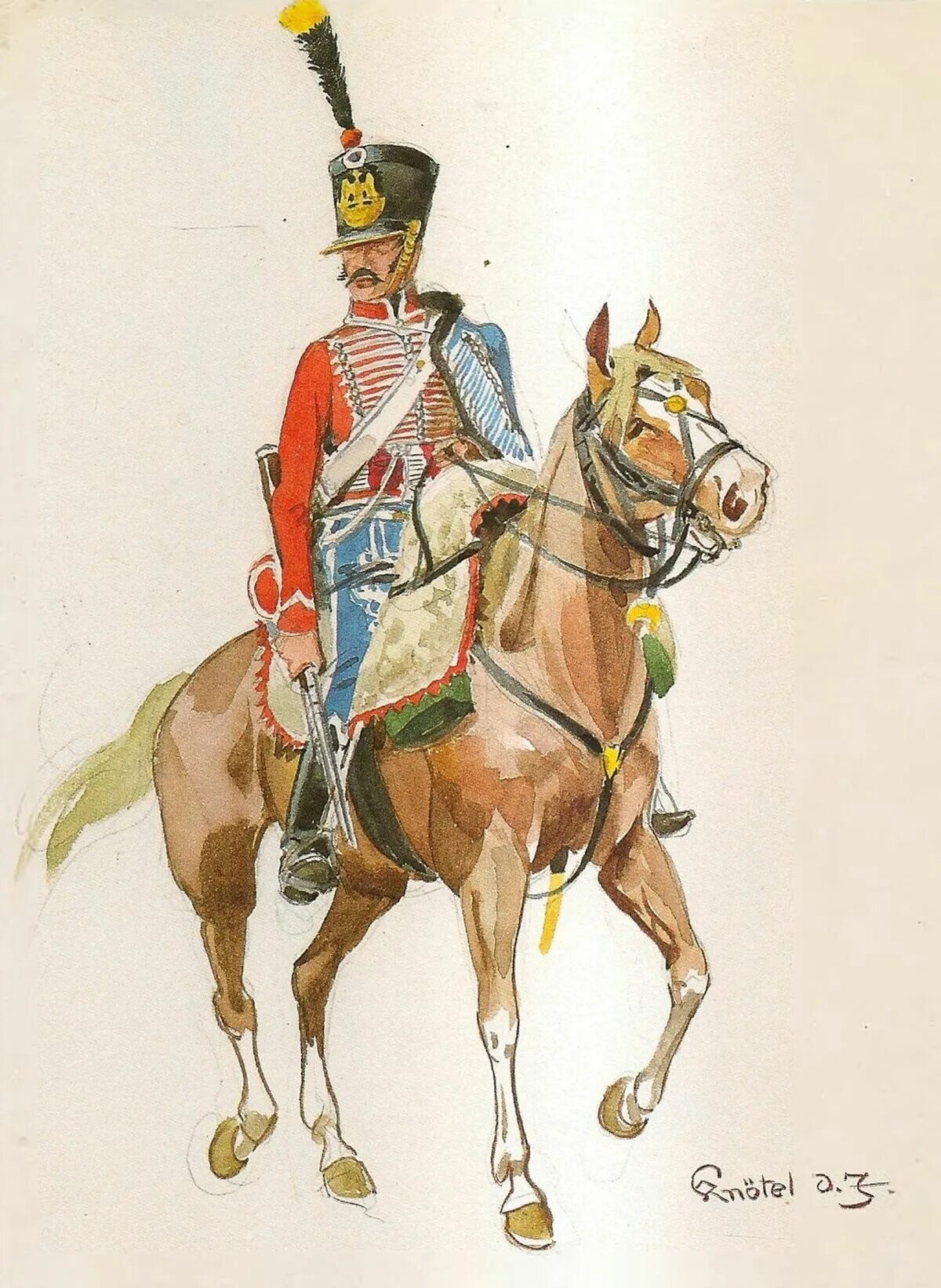 Рисунок улана. Французские гусары Наполеона 1812. Гусары Наполеона 1812 униформа. Форма гусара 1812. Форма французских Гусар 1812 года.