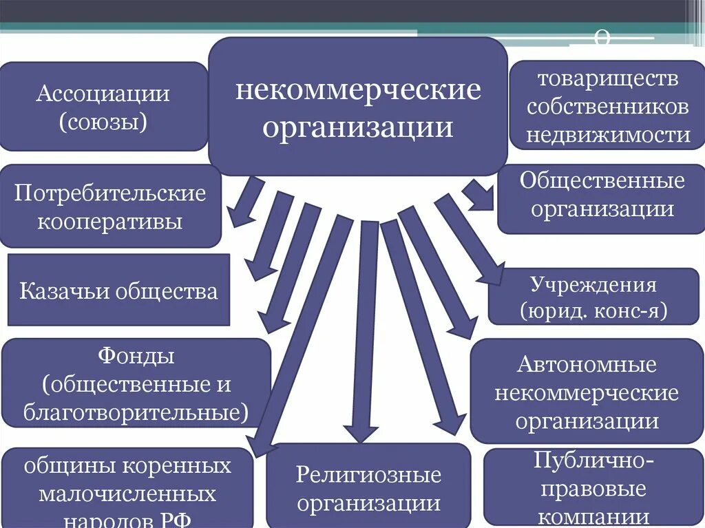 Некоммерческие организации как субъекты. Субъекты некоммерческих организаций.