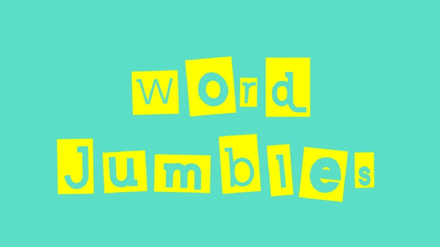 Jumbled Words. Jumble. Jumbled Word Quiz game. Включи first