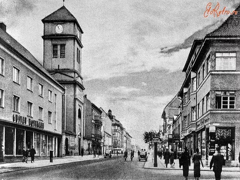 Гумбиннен город. Город Гумбиннен до 1946 года. Гусев до войны.