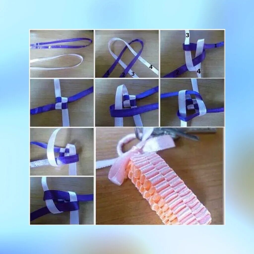 бант из узкой атласной ленты. складки из ленты для розеток. сборка из атласной ленты. красивый бант из ленты. петелька из ленты.