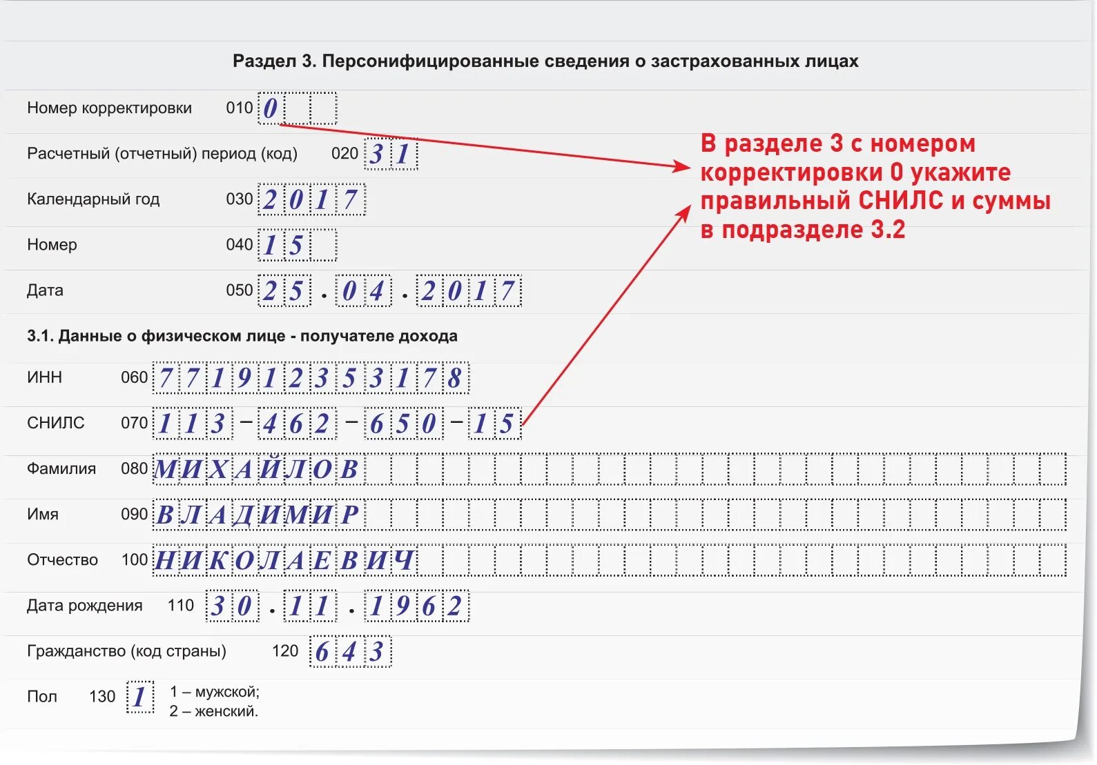 Персонифицированный отчет нулевой. Персонифицированные сведения. Номер корректировки. Уточненный расчет это. Номер корректировки номер 3.