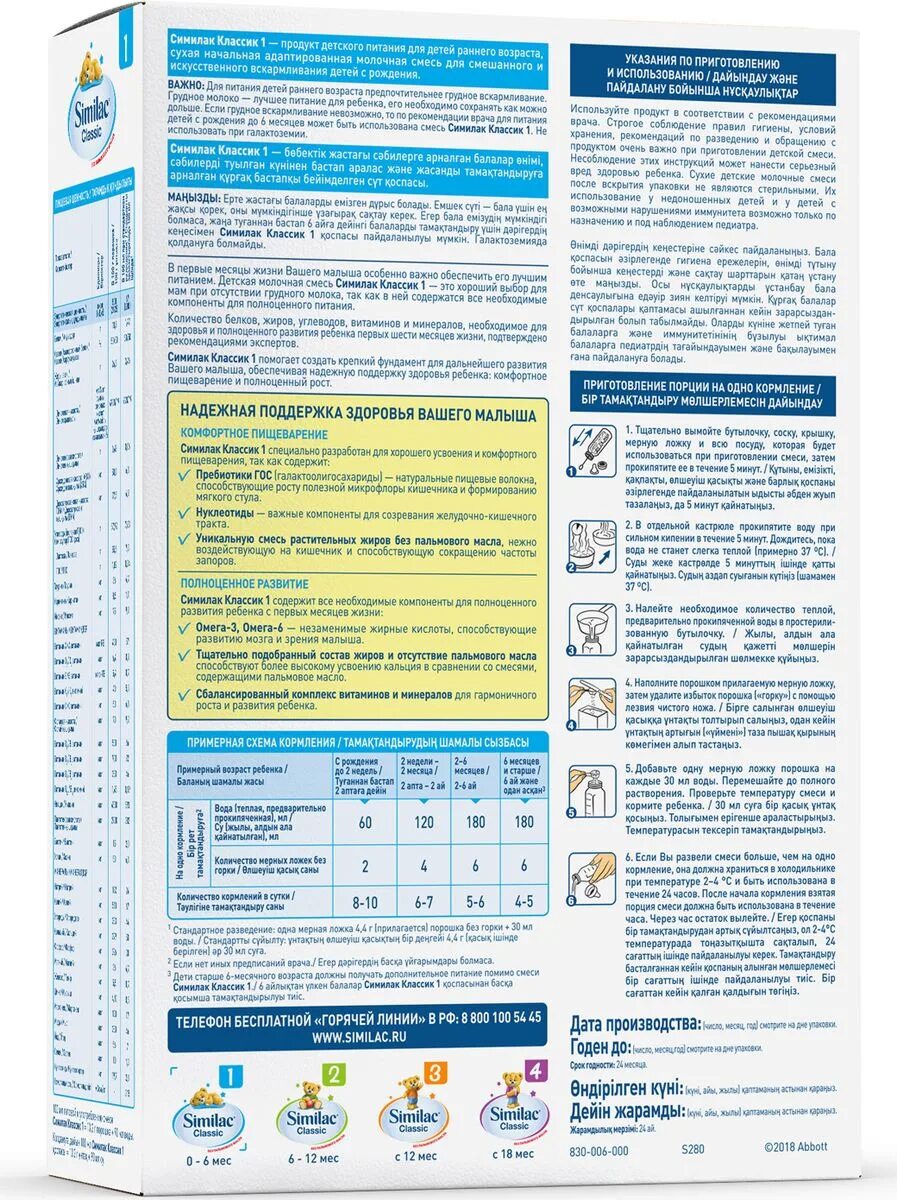 Смесь Similac (Abbott) 1 (от 0 до 6 месяцев) 300 г. Симилак смесь для новорожденных 1. Similac Classic 1 300гр. Similac Classic 1 смесь молочная.