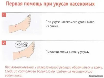 Рекомендовано при укусах