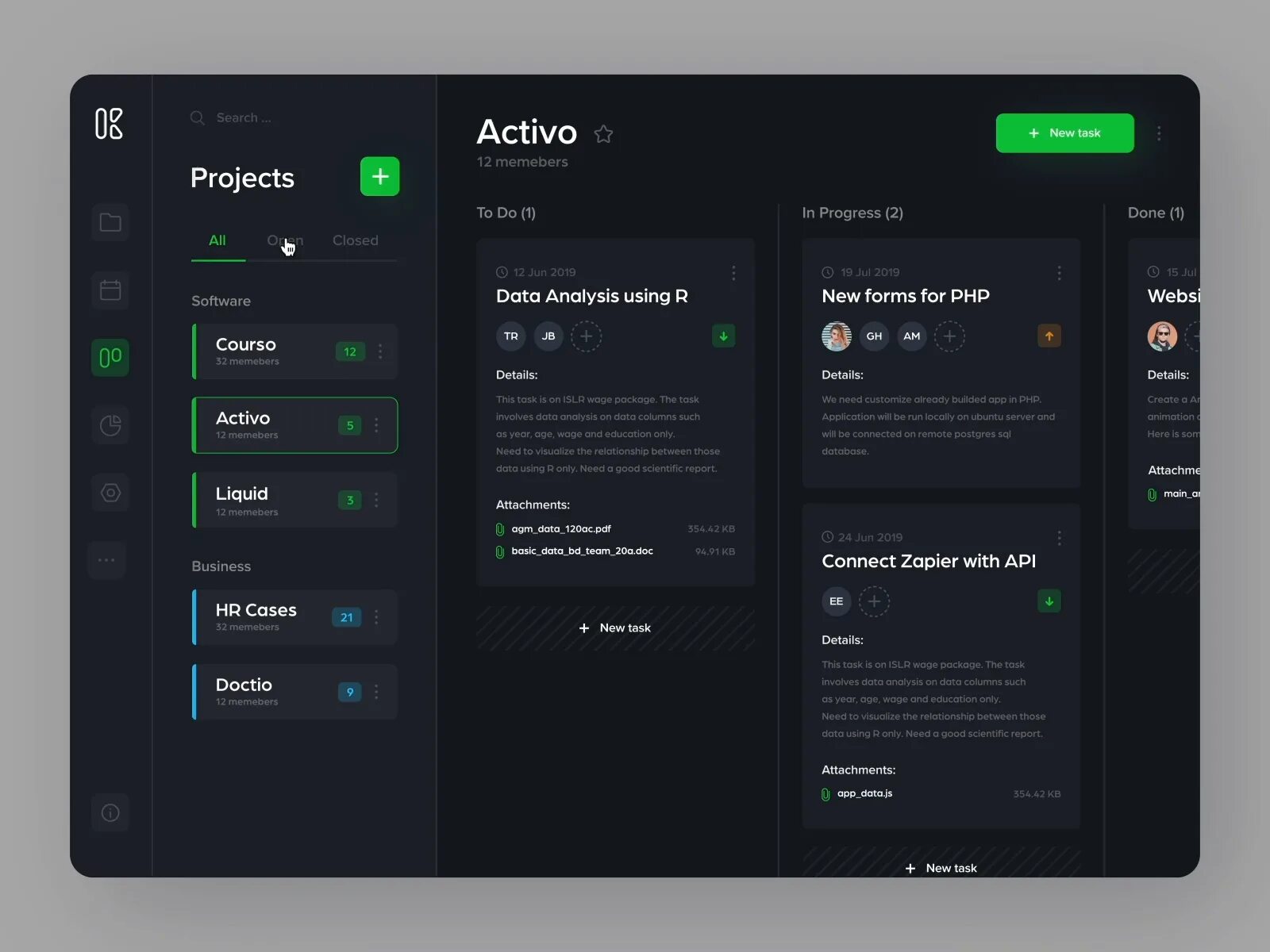 New app web