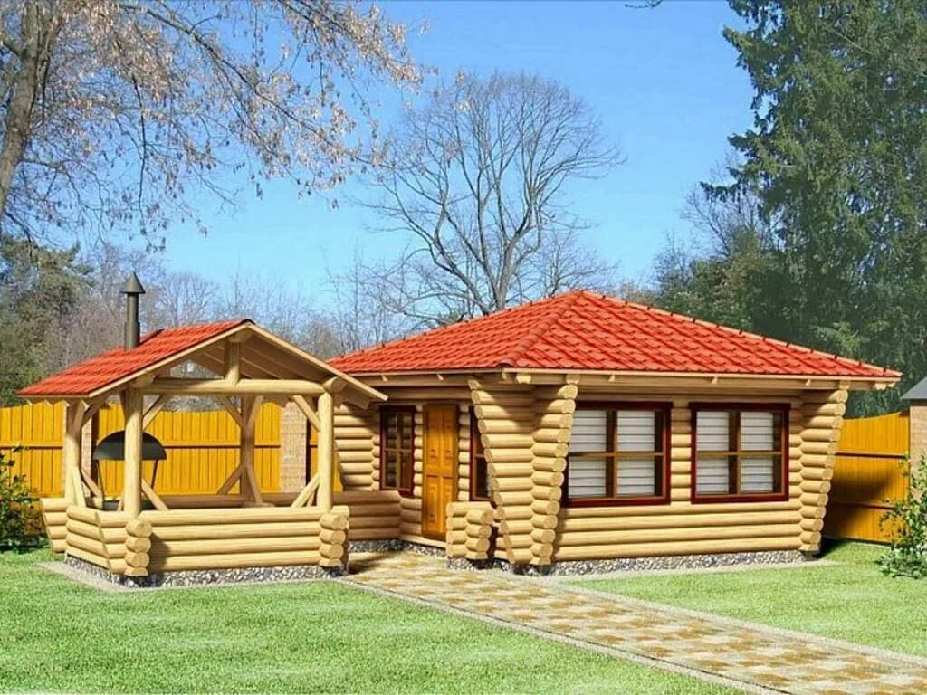 Деревянная баня с беседкой. Беседка брусовая gazebos. Баня из бруса с террасой – беседкой (проект б-67). Бани из минибруса под ключ. Баня из сруба с беседкой.