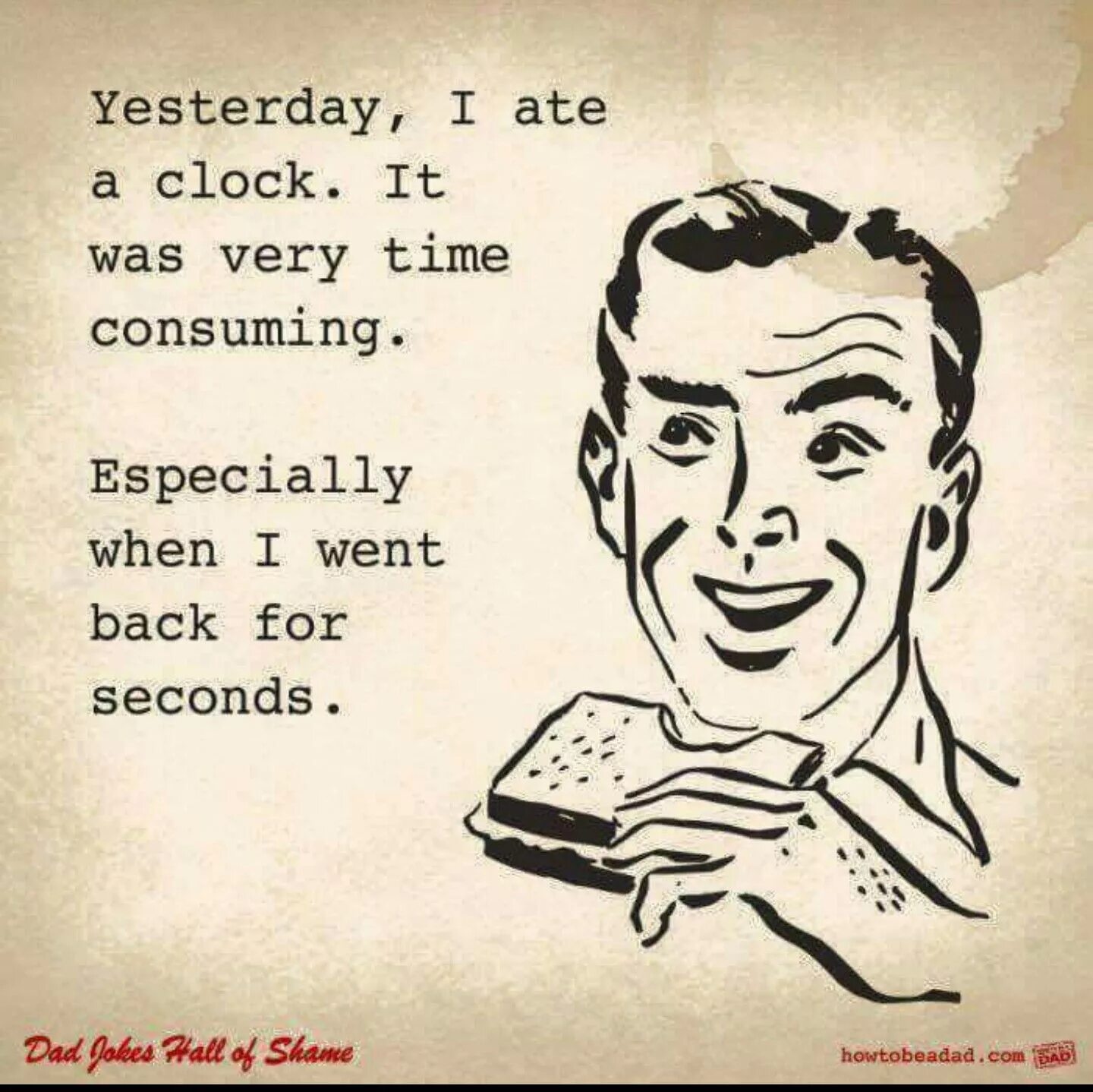 Eating clock