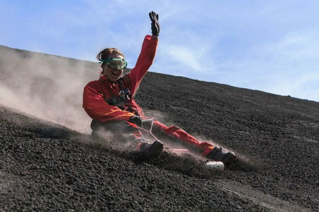 Chris volcano surfing every weekend