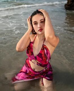 Aditi Budhathoki wet swimsuit photoshoot.