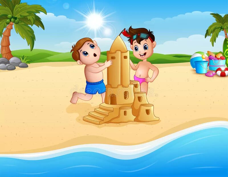 Make a sandcastle
