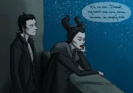 Maleficent x diaval