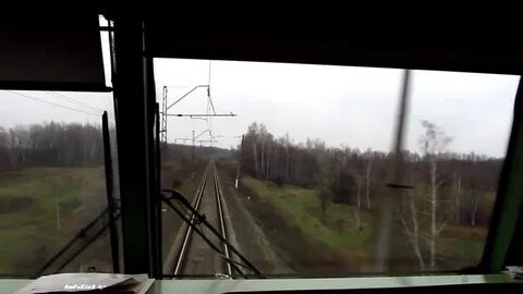 Видео из окна машиниста поезда