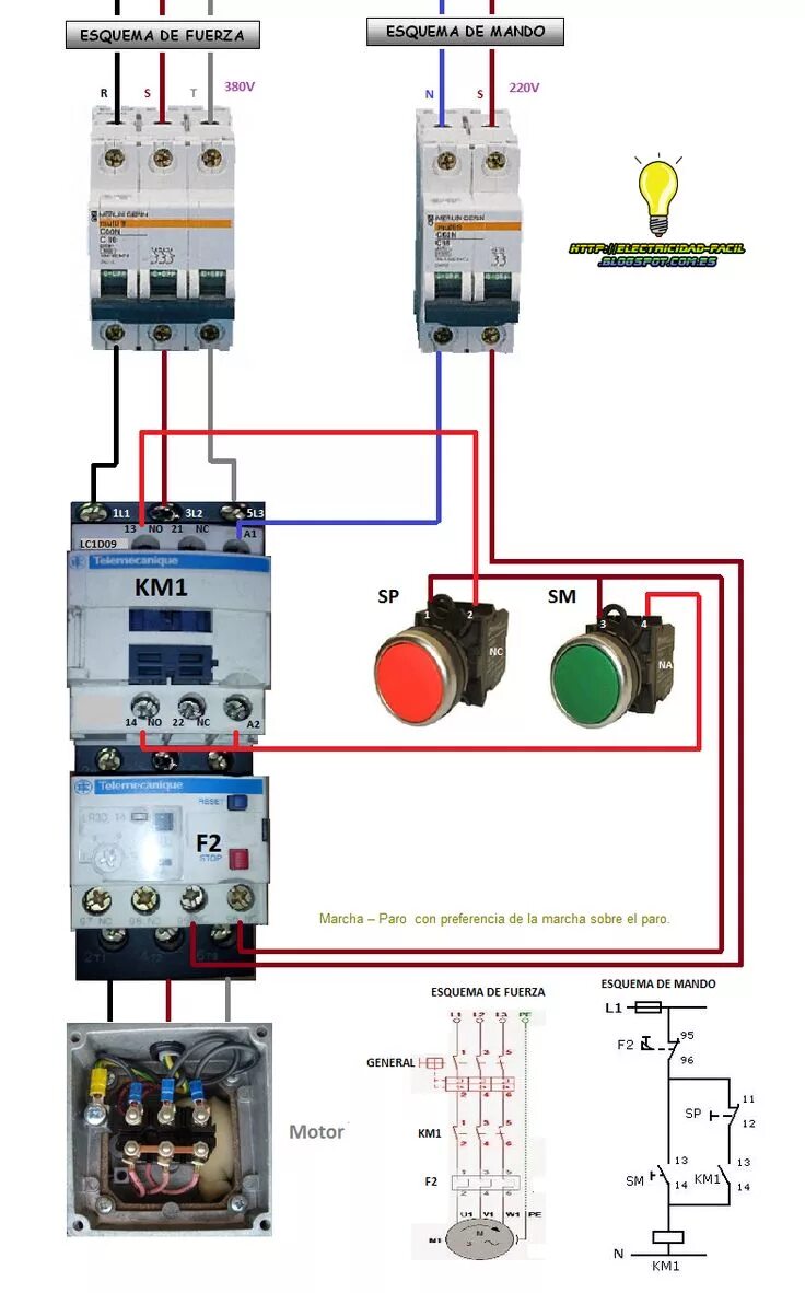 Схема подключения сигнальной лампы ЛС-47 Imagenes de electricidad, Diagrama de i