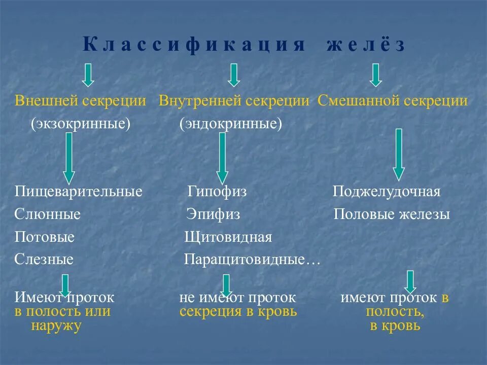 Как отличить железы