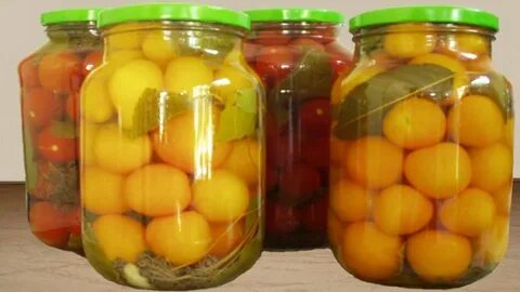 Рецепт маринованных желтых помидор