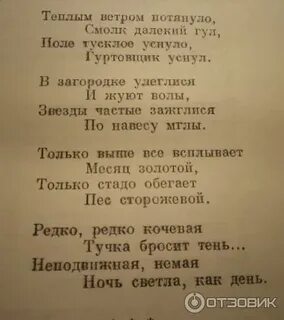 Теплым ветром текст