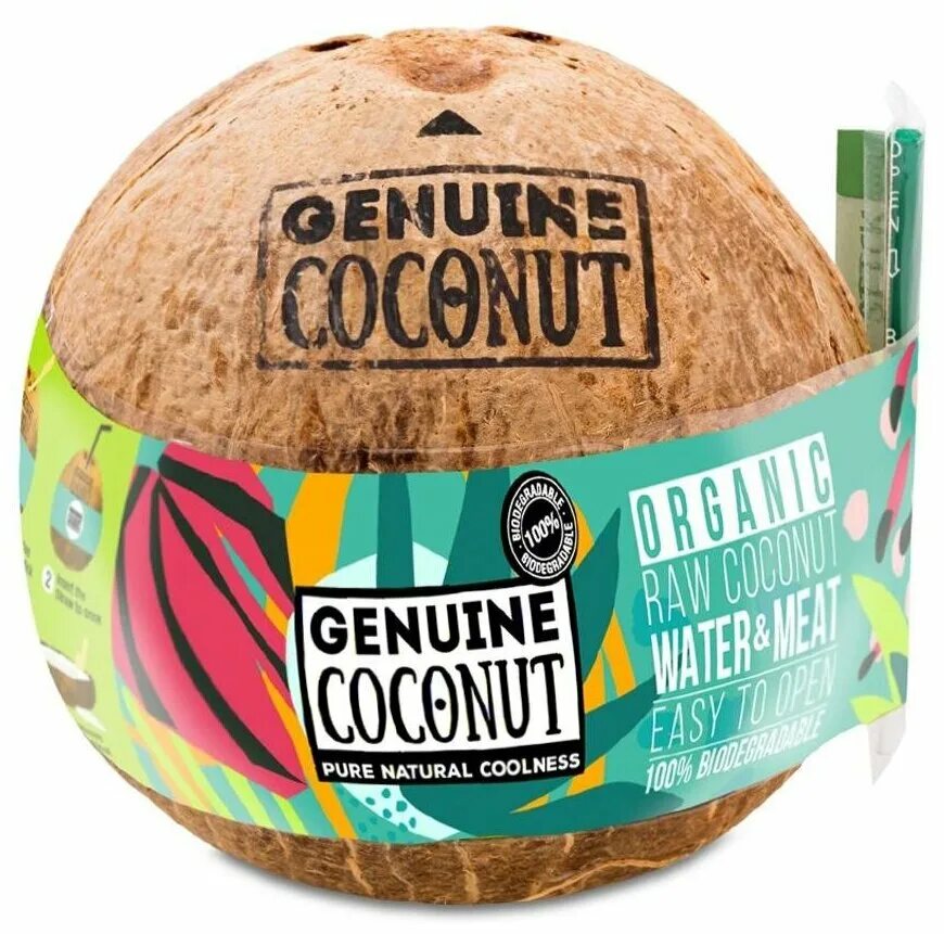 Кокос с трубочкой. Кокос genuine coconut. Кокос с трубочкой. Кокос питьевой. Кокос с трубочкой.