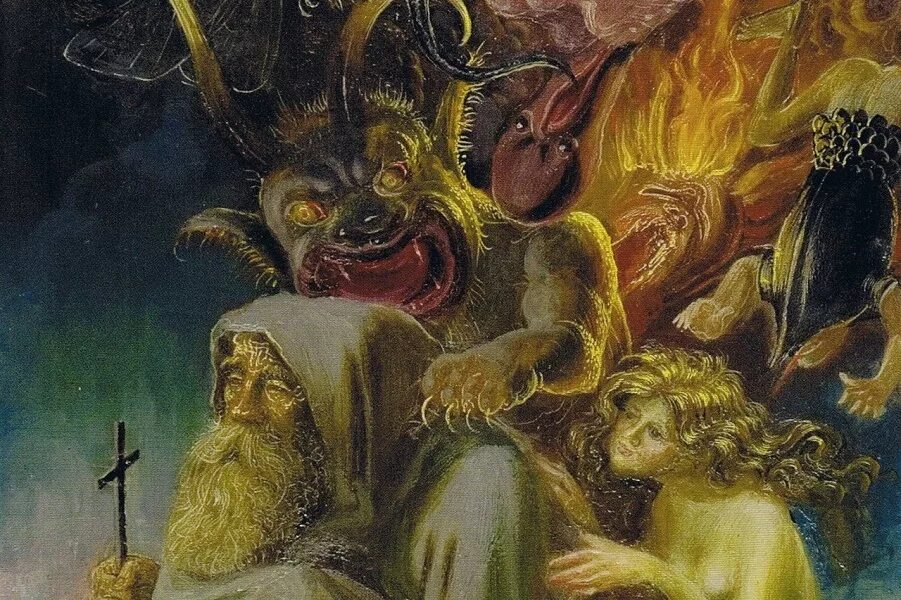 Искушения антония великого картины. Искушение святого антония картина. Святой антоний великий и бесы. Тинторетто искушение святого антония. Антоний великий искушение бесами.