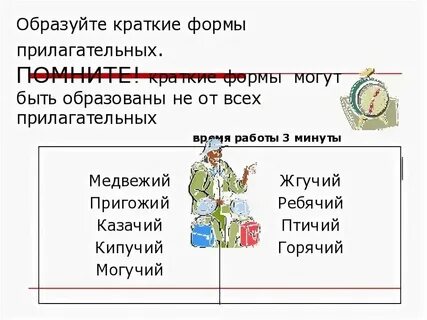 Длины краткая форма
